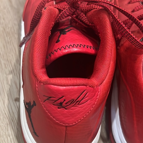 Jordan Flight Youth Sneakers Size 4 Red and Black - Picture 7 of 13